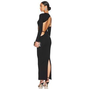 Superdown Margo Open Back Gown in Black